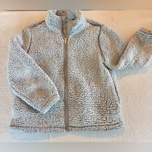 Drapers & Damons Women’s Gray Fleece Zip-Up Jacket Large Petite